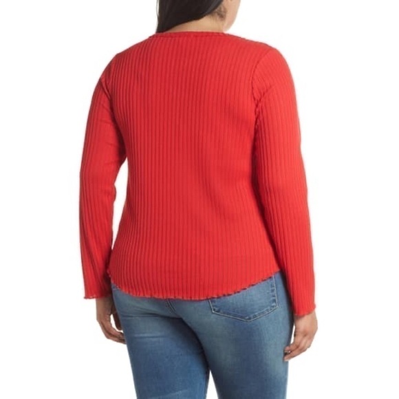 BP lightweight rib knit layering Henley plus size 2X - Picture 2 of 7